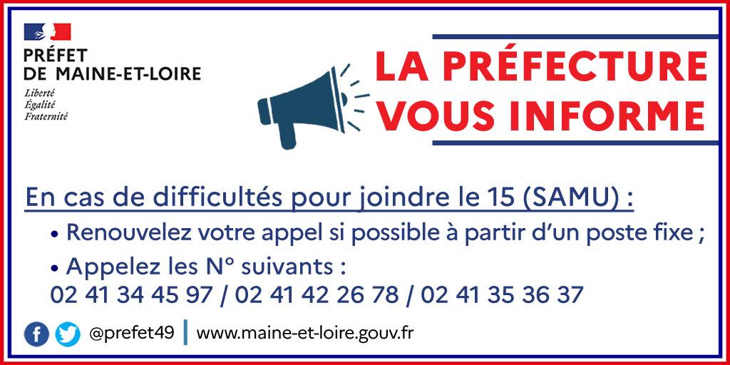 L'ACTU : MAINE-ET-LOIRE : PANNE DES NUMÉROS D'URGENCES