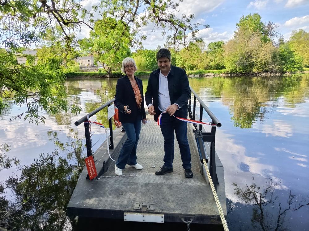 ACTU : Montreuil-Bellay. La commune inaugure le bac à corde « Le Passeur du Thouet »