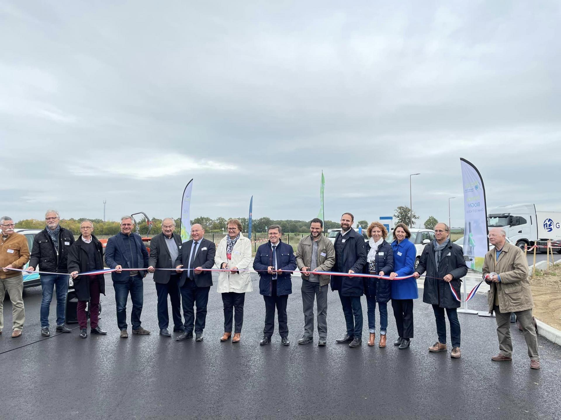 BAUGEOIS-VALLÉE : La station BIOGNV de Lasse inaugurée