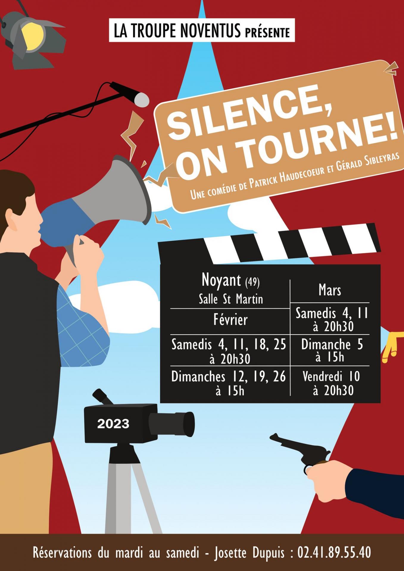 Théâtre Noyant - Troupe Noventus - Silence, on tourne !