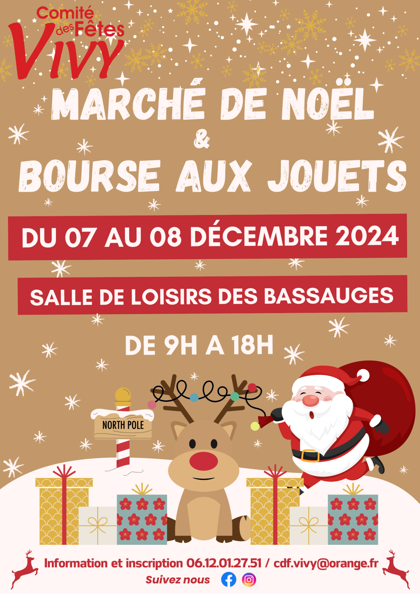 Marché de Noël et Bourse aux jouets - Vivy (49)