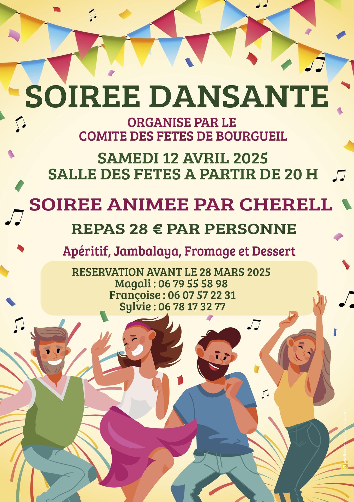 Dîner dansant avec Cherell - Bourgueil (37)