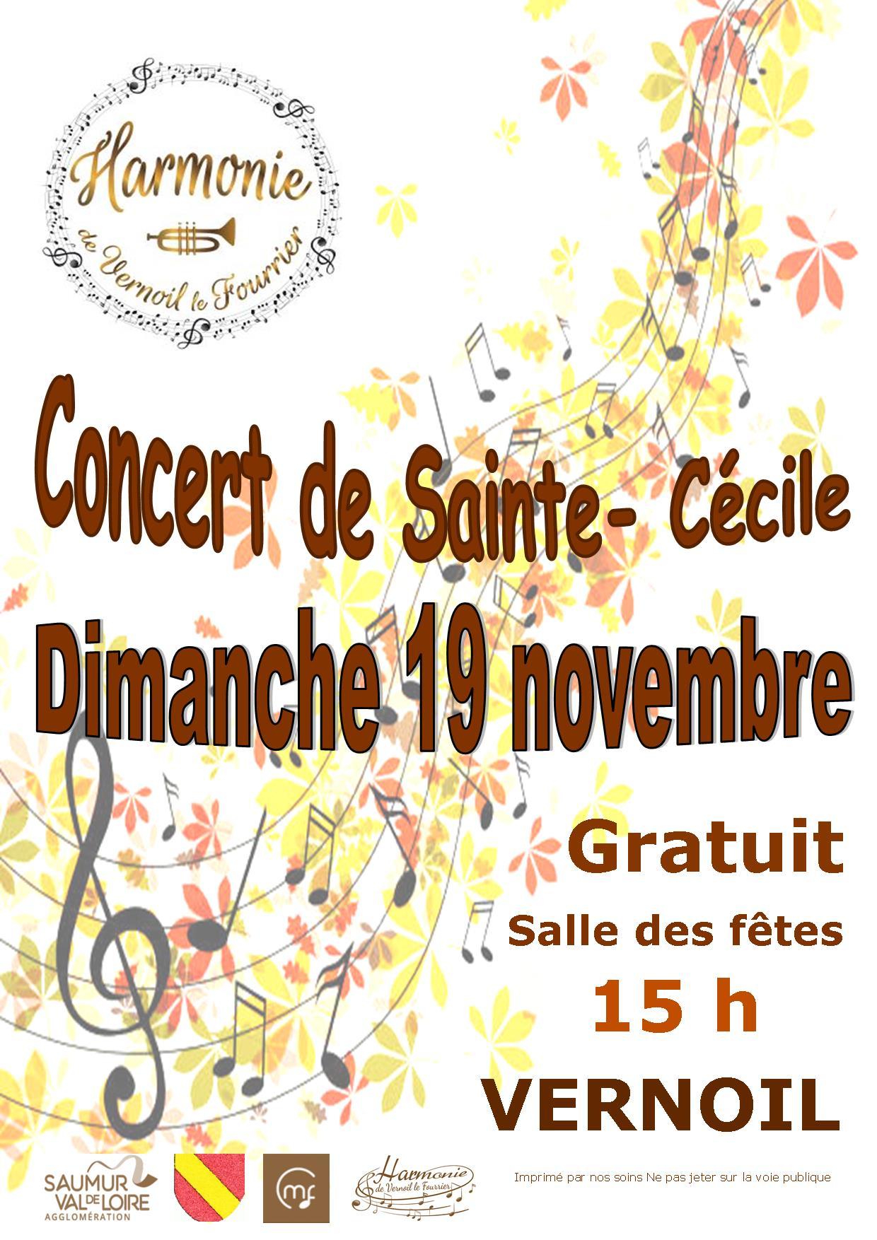 Concert de Sainte-Cécile  - Vernoil-le-Fourrier (49)