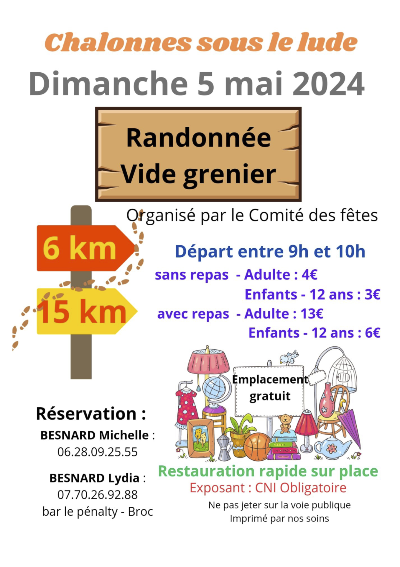 Vide-grenier - Chalonnes-sous-le-Lude (49)