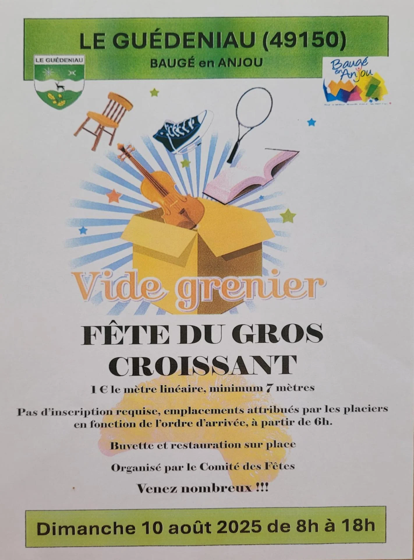 Fête Gros Croissant 2025 - Le Guédeniau (49)