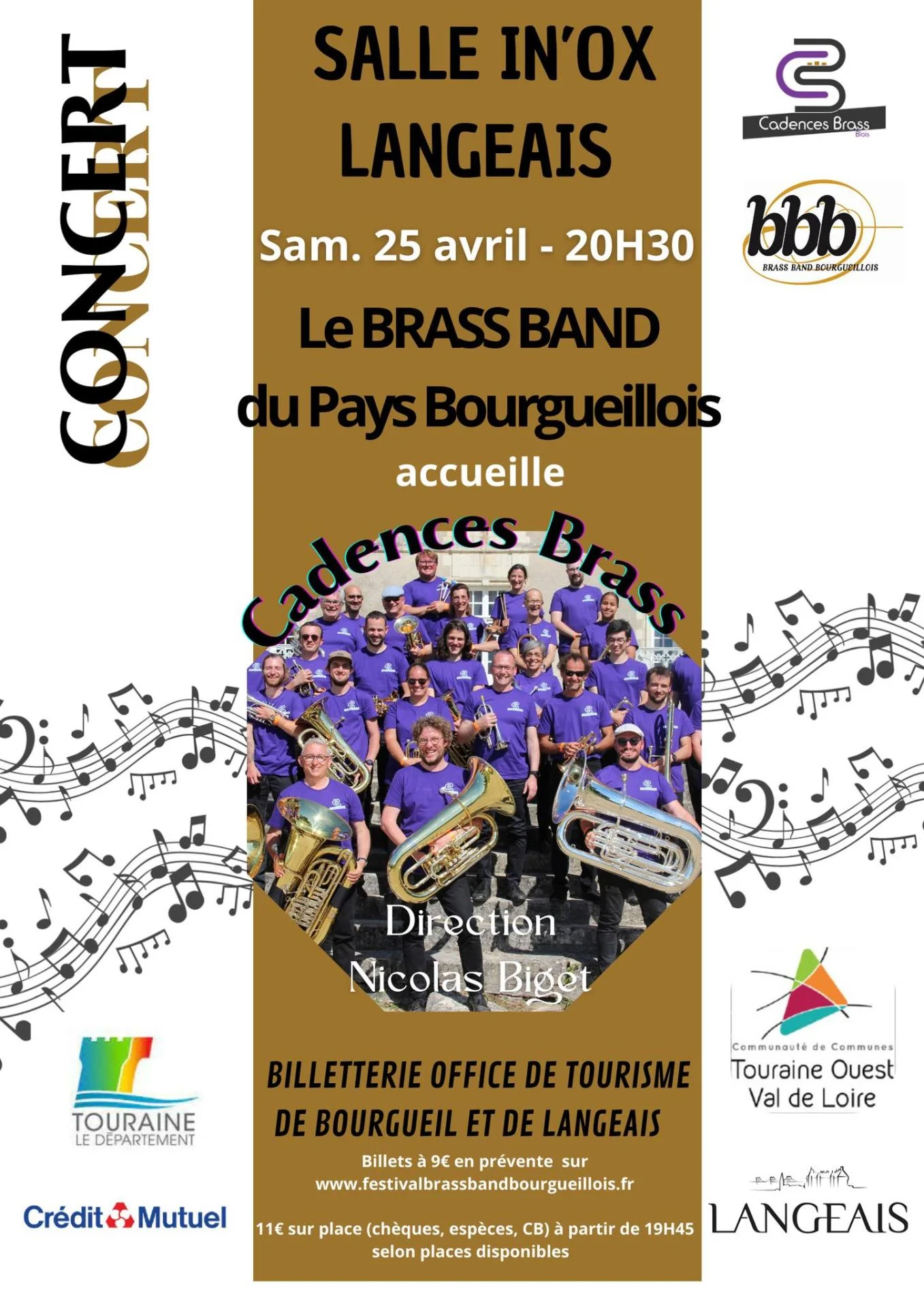 Concert - Brass Band du Pays Bourgueillois - Langeais