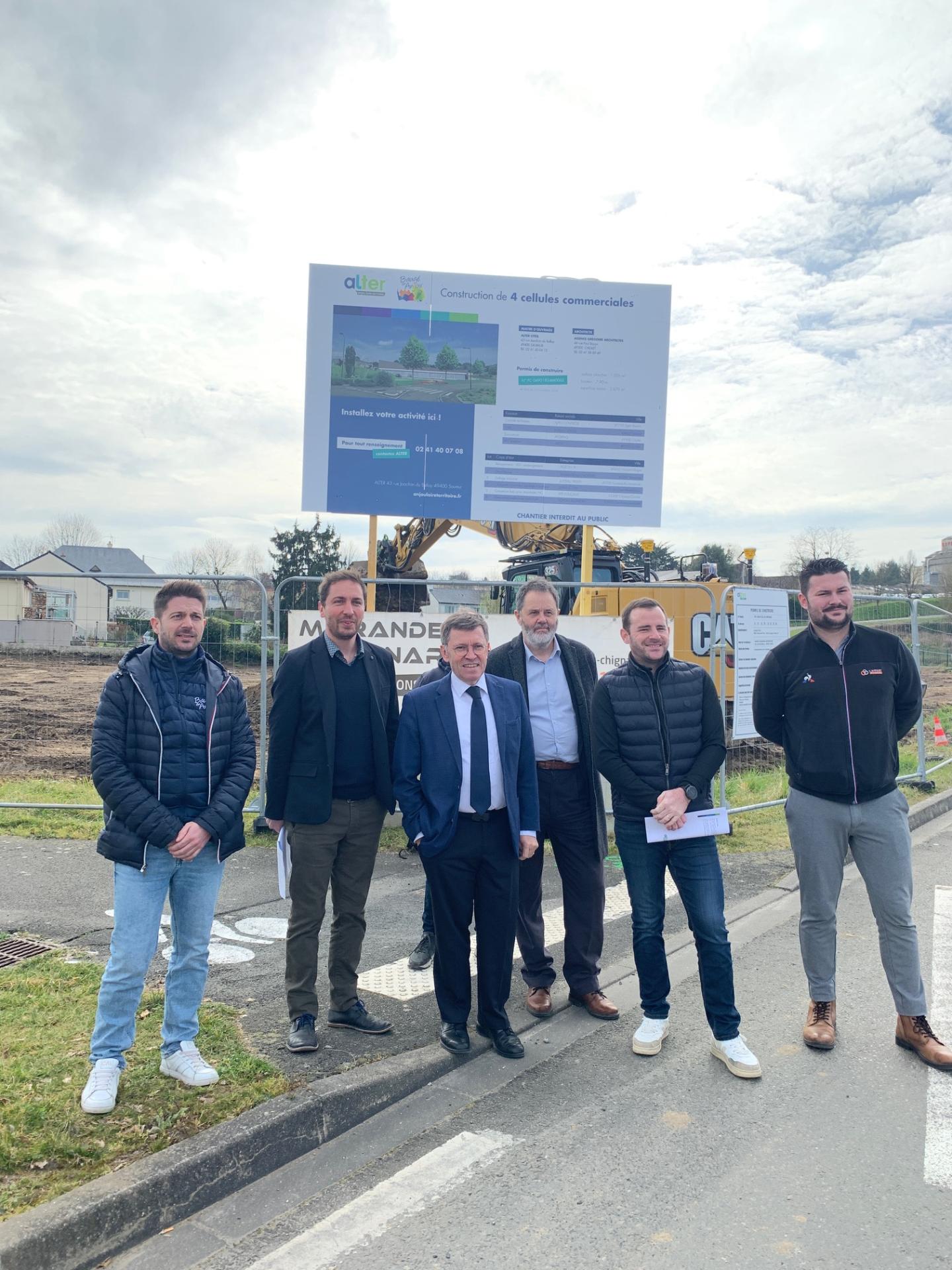 ACTU : Baugé-en-Anjou. Construction de nouvelles cellules commerciales