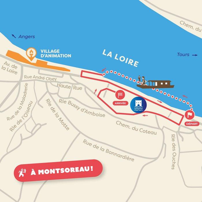 Montsoreau. Le relais de la Flamme Olympique de passage dans la commune