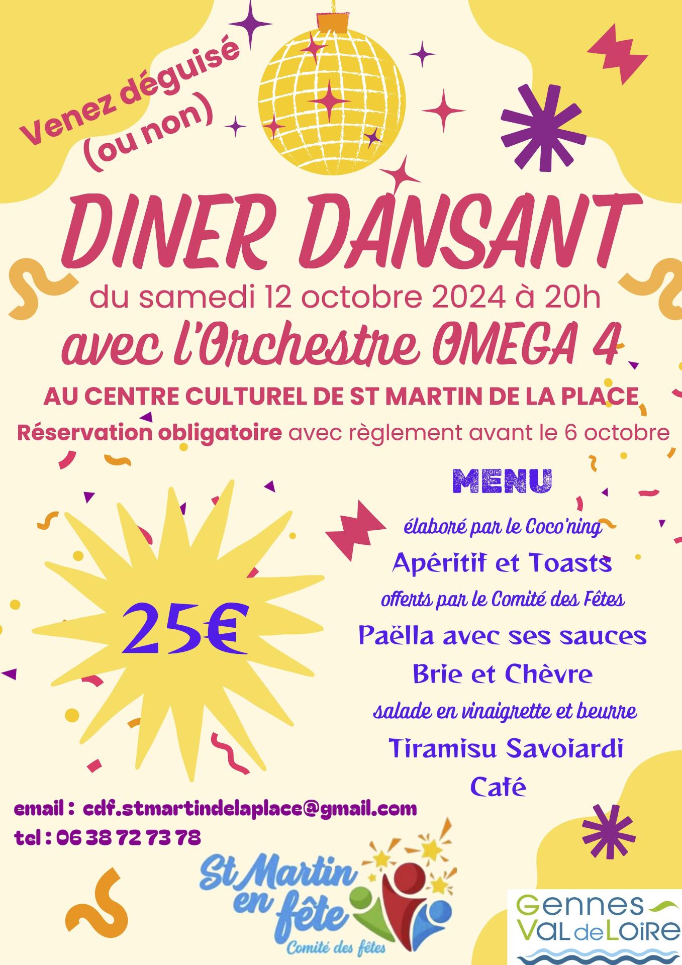Dîner dansant 2024 - Saint-Martin-de-la-Place (49)