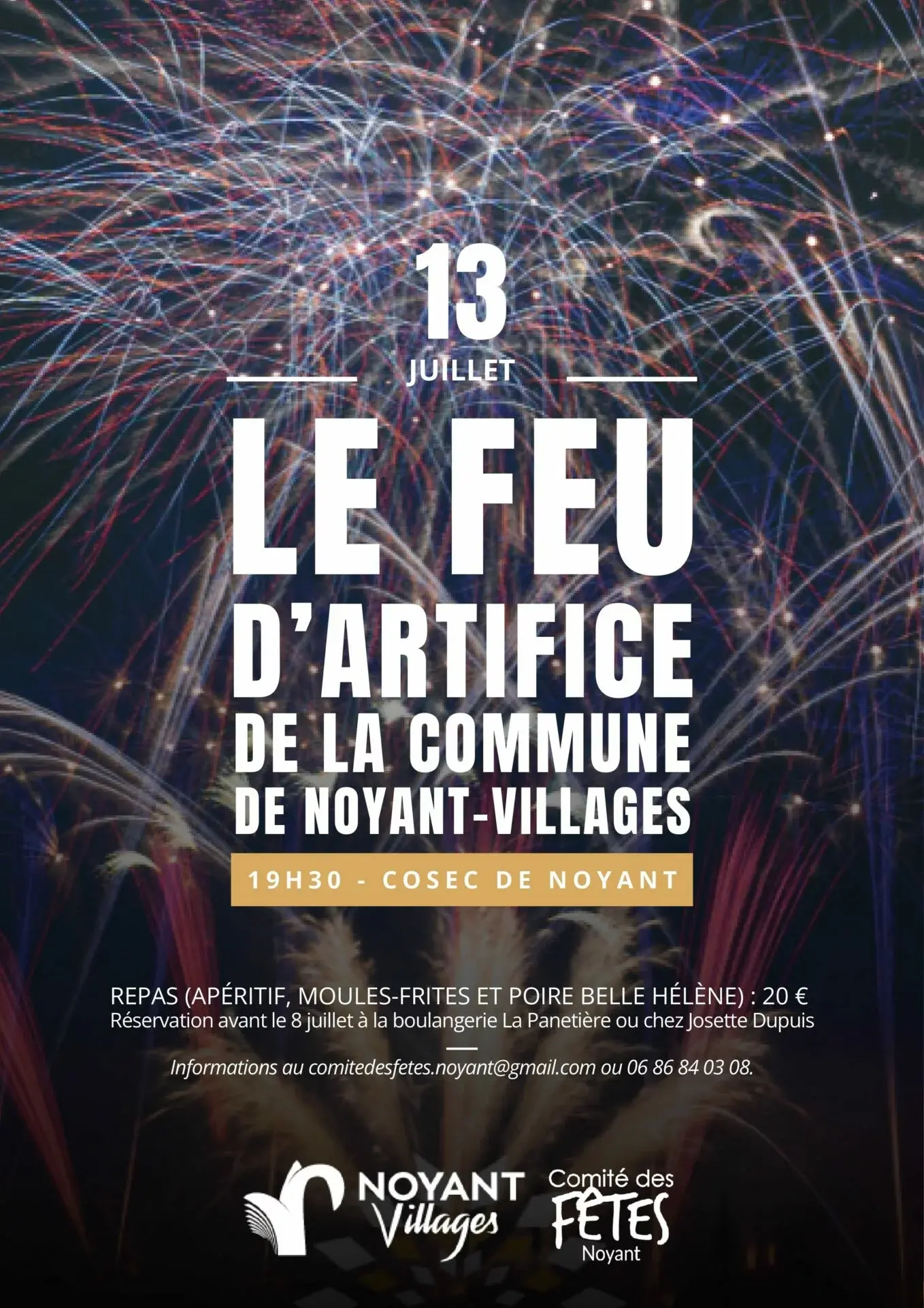 Feu d'artifice 2025 - Noyant