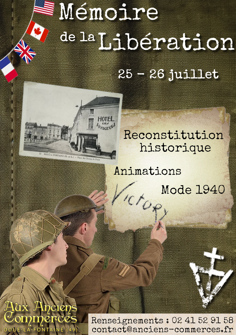 Week-end Mémoire de la Libération - Aux Anciens Commerces - Doué-la-Fontaine