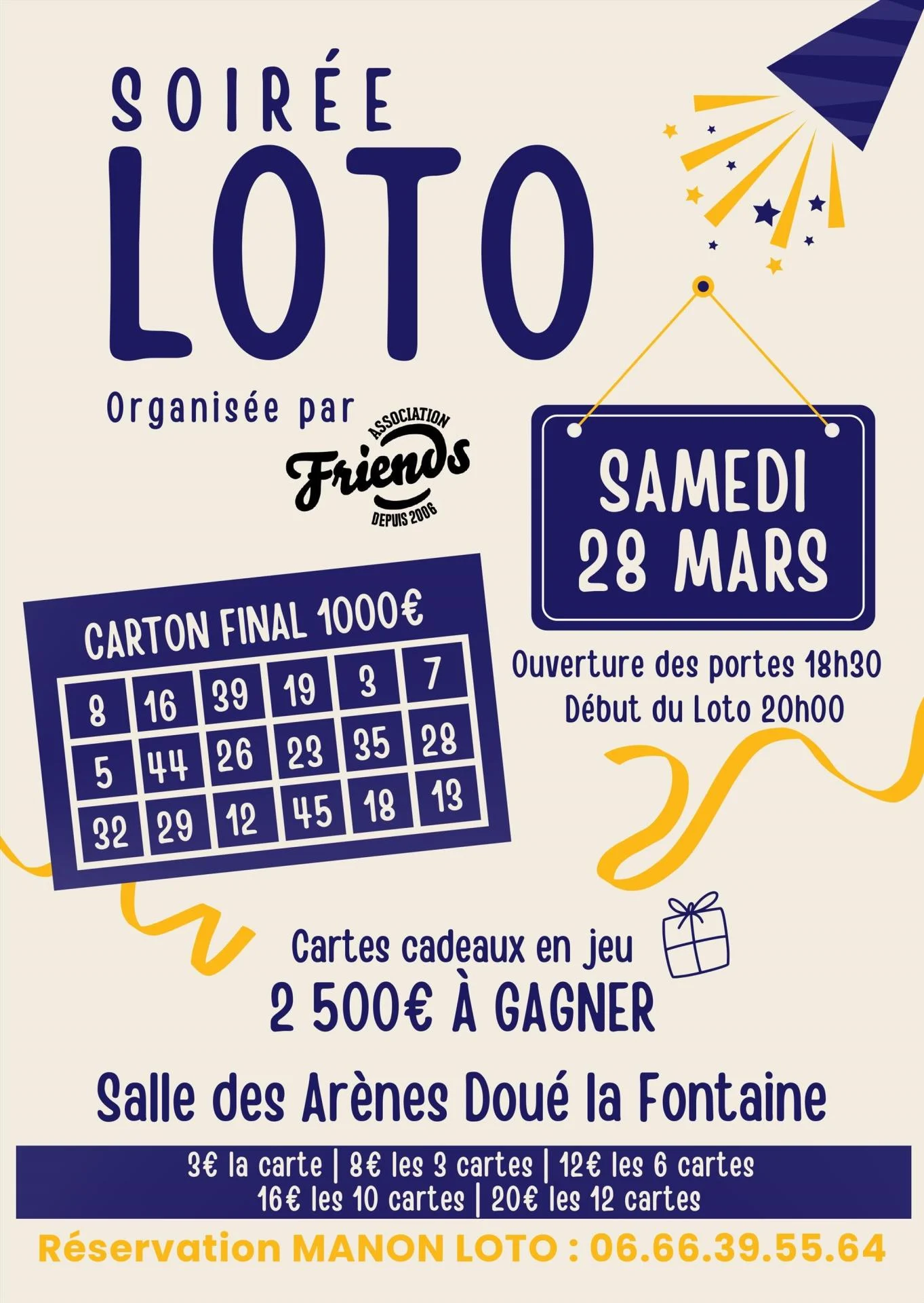 Soirée Loto - Doué-la-Fontaine