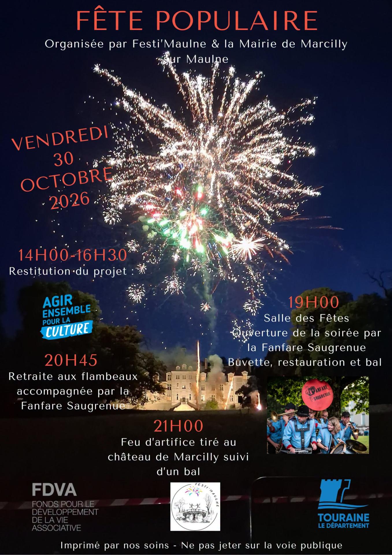 Fête Populaire - Marcilly-sur-Maulne (37)