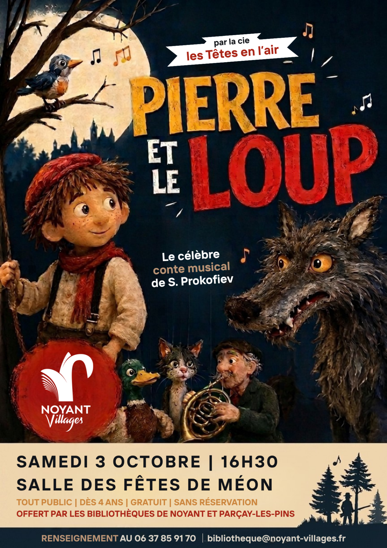 Marionnettes Pierre et le Loup  - Méon (49)