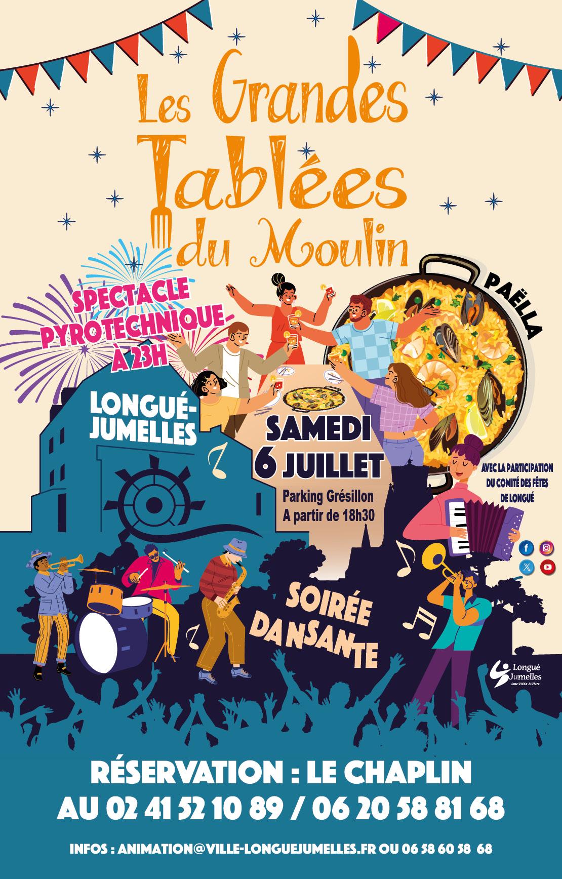 Les Grandes Tablées du Moulin - Longué-Jumelles