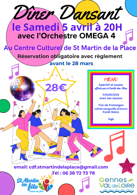Dîner dansant 2025 - Saint-Martin-de-la-Place (49)